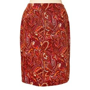 NWOT Worthington Stretch Paisley Pencil Skirt | Perfect SPRING Skirt! (10)